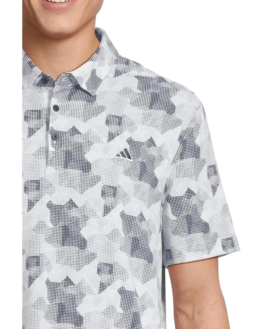 adidas Golf Go-To Printed Golf Polo Shirt Men's