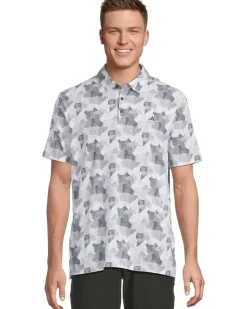 adidas Golf Go-To Printed Golf Polo Shirt Men's