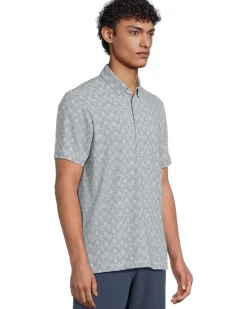 adidas Golf Go-To Printed Stripe Golf Polo Shirt Men's