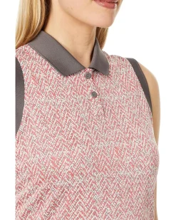 adidas Golf Ultimate365 Jacquard Sleeveless Polo Women's