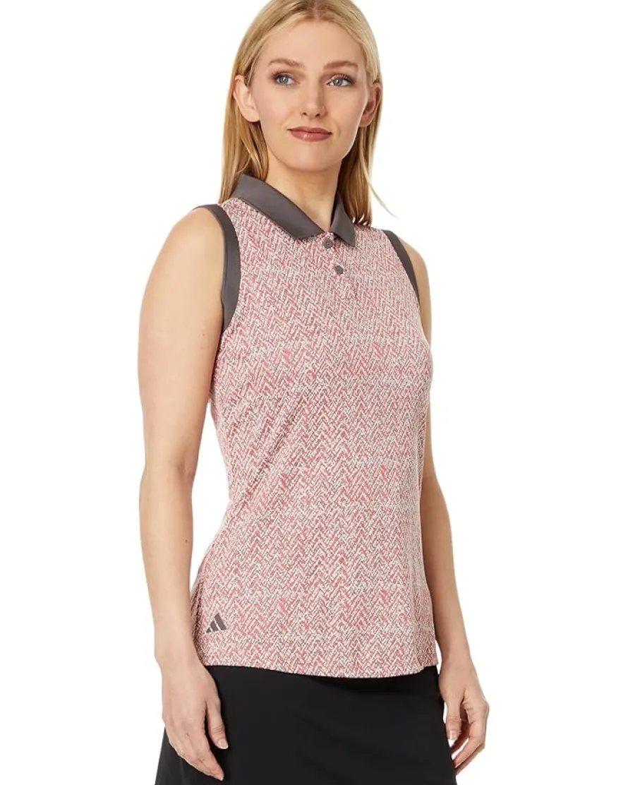adidas Golf Ultimate365 Jacquard Sleeveless Polo Women's