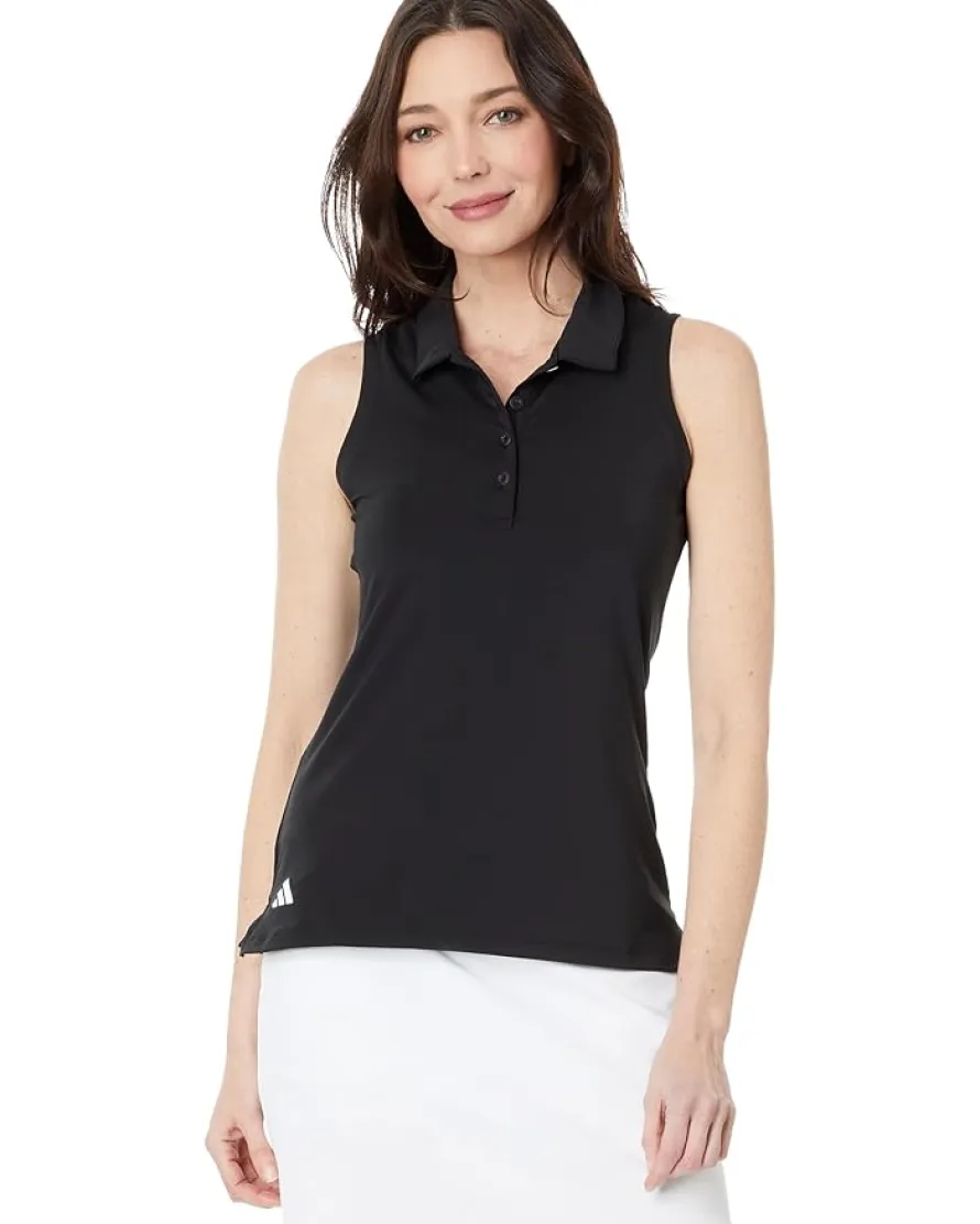 adidas Golf Ultimate365 Solid Sleeveless Golf Polo Shirt Women's