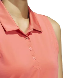 adidas Golf Ultimate365 Solid Sleeveless Golf Polo Shirt Women's