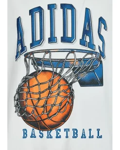 adidas Kids Basketball Dunk Tee (Big Kid)
