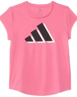 adidas Kids Cap Sleeve Poly Tee (Big Kid)