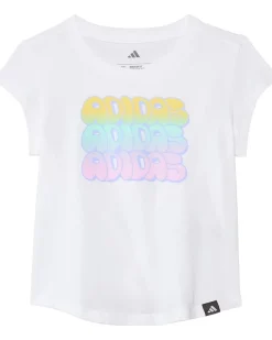 adidas Kids Cap Sleeve Tee (Toddler/Little Kid)