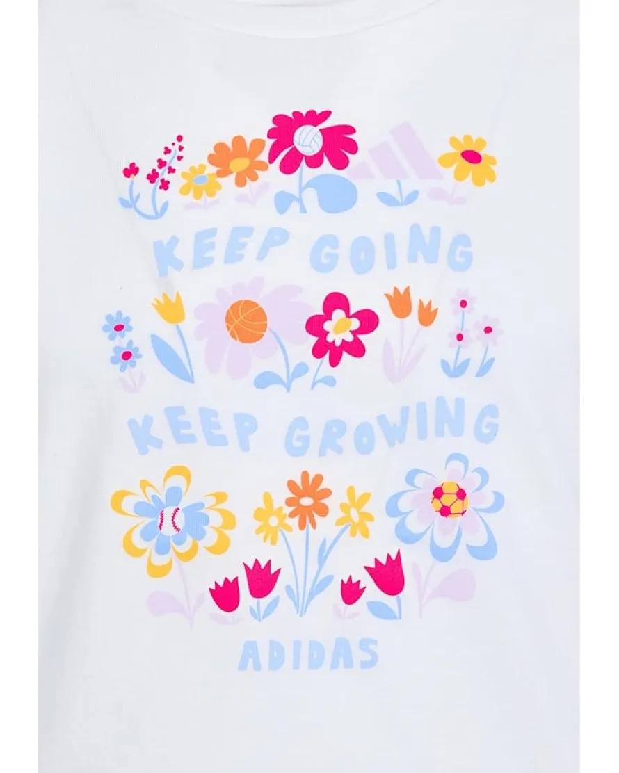 adidas Kids Cap Sleeve Tee & Woven Shorts Set (Toddler/Little Kid)