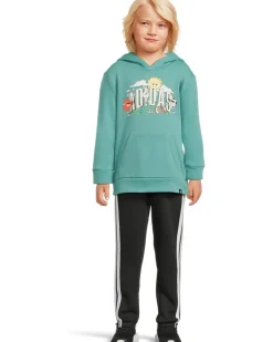 adidas Kids Graphic Fleece Pullover Jogger Set (Toddler/Little Kid)