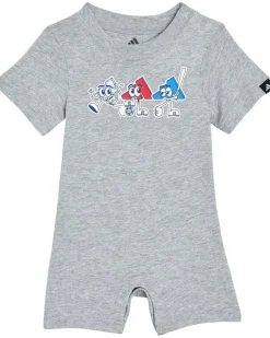 adidas Kids Graphic Shortie Heather Rompers (Infant)
