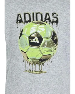 adidas Kids Heather Color-Block Shorts Set (Infant)