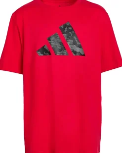 adidas Kids Lenticular Camo Logo Tee (Big Kid)