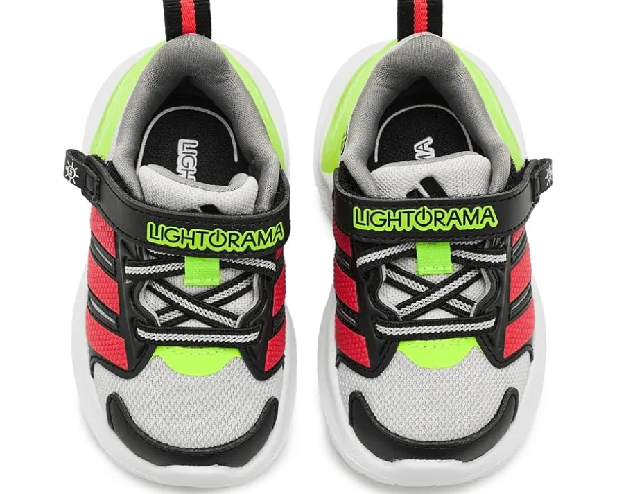 adidas Kids Lightorama Runner Elastic Lace Shoes (Toddler)