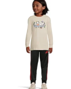 adidas Kids Long Sleeve Adi Expression Tee (Toddler/Little Kid)