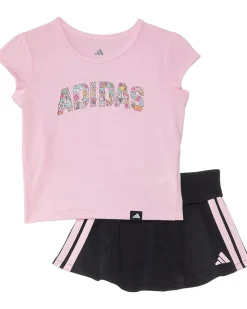 adidas Kids Pleated Tee & Flounce Skort Set(Infant)
