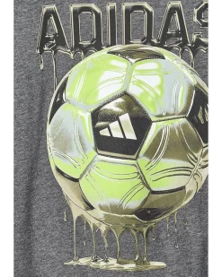adidas Kids Soccer Drip Heather Tee (Big Kid)