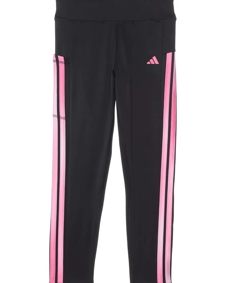 adidas Kids 3-Stripe Cellphone Pocket 7/8 Legging (Big Kid)