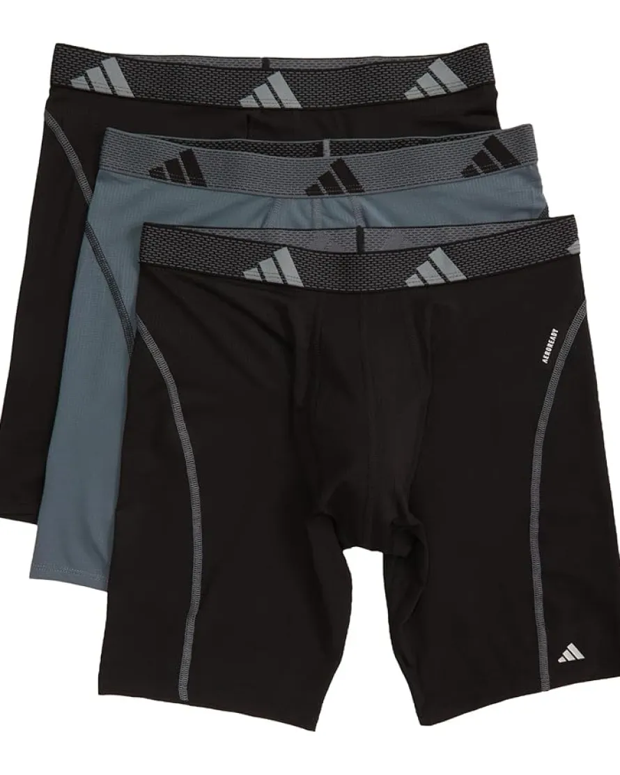 adidas Performance Mesh Long Boxer Brief 3-Pack Men's