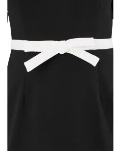 Adrianna Papell Contrast Bow Sheath Dress Women's