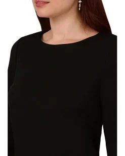 Adrianna Papell Crepe Short Dress Women's