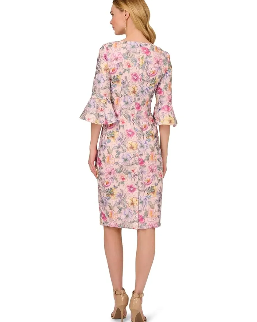 Adrianna Papell Floral Printed Short Dress Women's