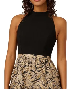Adrianna Papell Halter Party Dress Women's