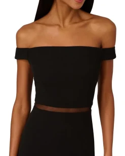 Adrianna Papell Knit Crepe Midi Dress Women's