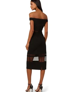 Adrianna Papell Knit Crepe Midi Dress Women's