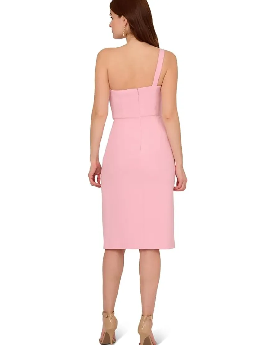 Adrianna Papell Knit Crepe Short Dress Women's
