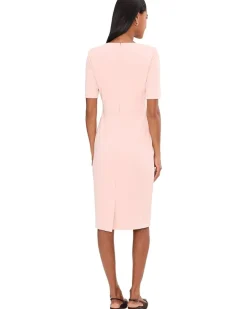 Adrianna Papell Mini Bow Front Sheath Dress Women's