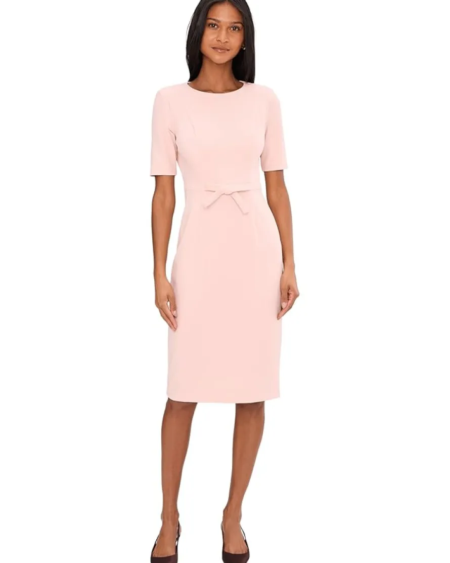 Adrianna Papell Mini Bow Front Sheath Dress Women's