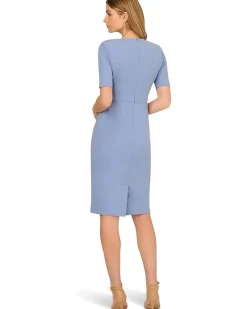 Adrianna Papell Mini Bow Front Sheath Dress Women's