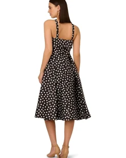 Adrianna Papell Polkadot Fit-and-Flare Women's