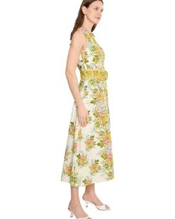 Adrianna Papell Printed Cotton Maxi Women's