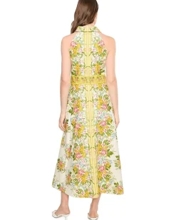 Adrianna Papell Printed Cotton Maxi Women's