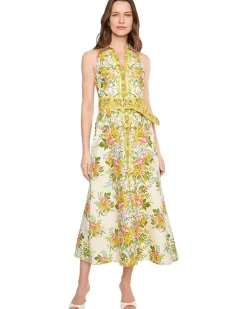 Adrianna Papell Printed Cotton Maxi Women's