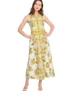 Adrianna Papell Printed Cotton Maxi Women's