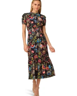 Adrianna Papell Printed Midi Dress Women's