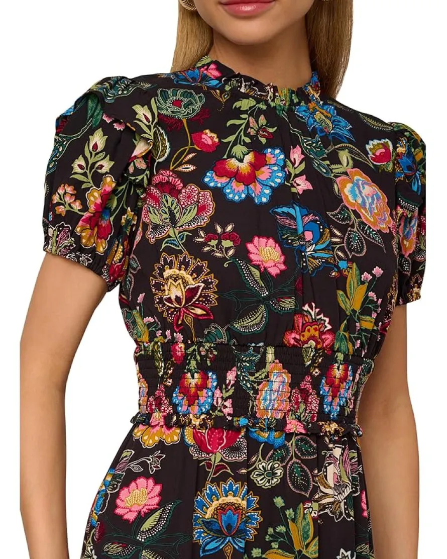 Adrianna Papell Printed Midi Dress Women's