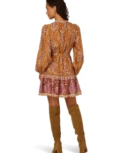 Adrianna Papell Printed Short Dress Women's