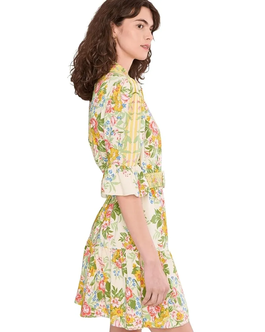 Adrianna Papell Rayon Printed Short Dress Women's