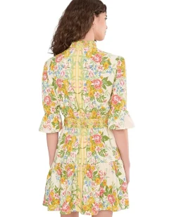 Adrianna Papell Rayon Printed Short Dress Women's