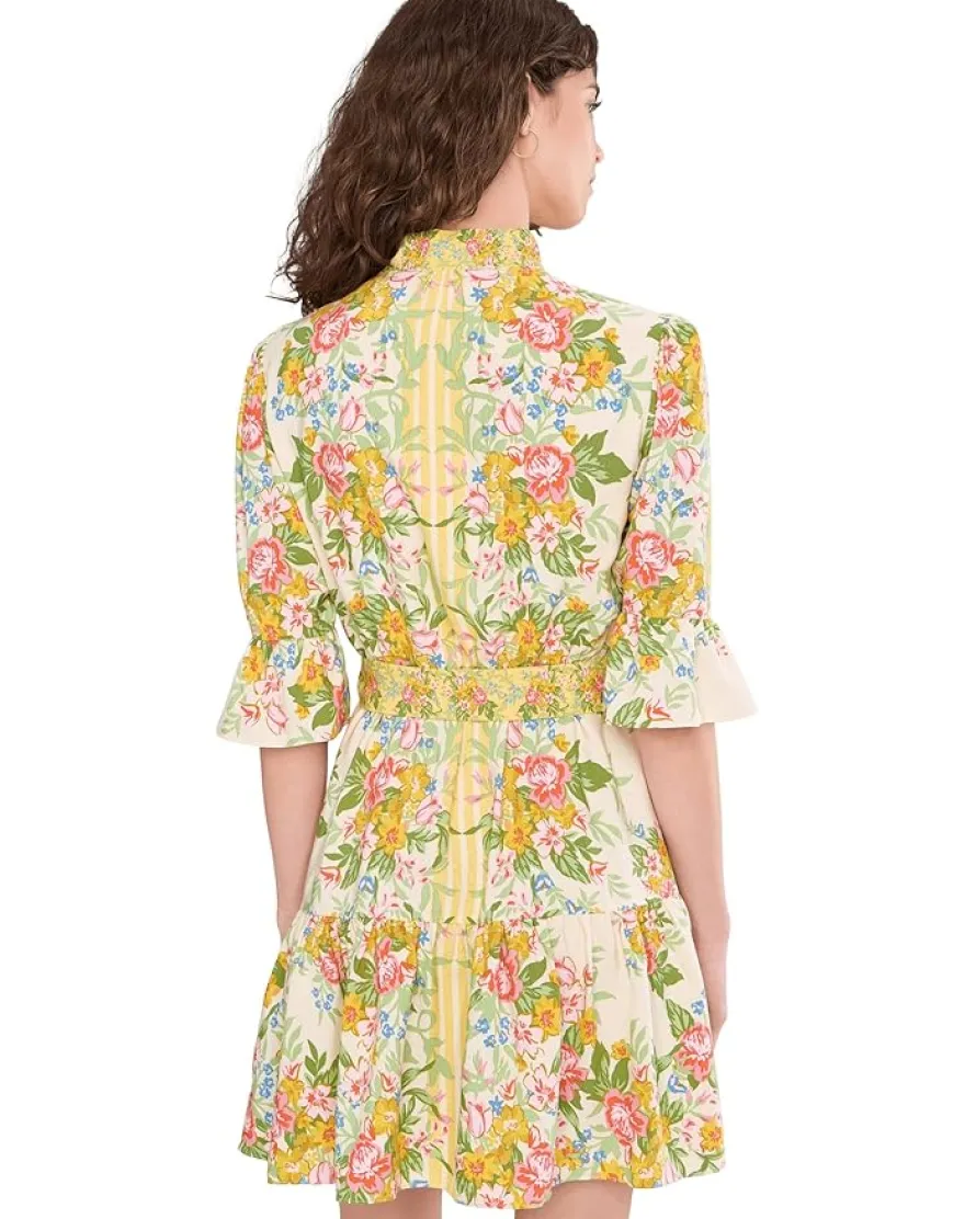 Adrianna Papell Rayon Printed Short Dress Women's