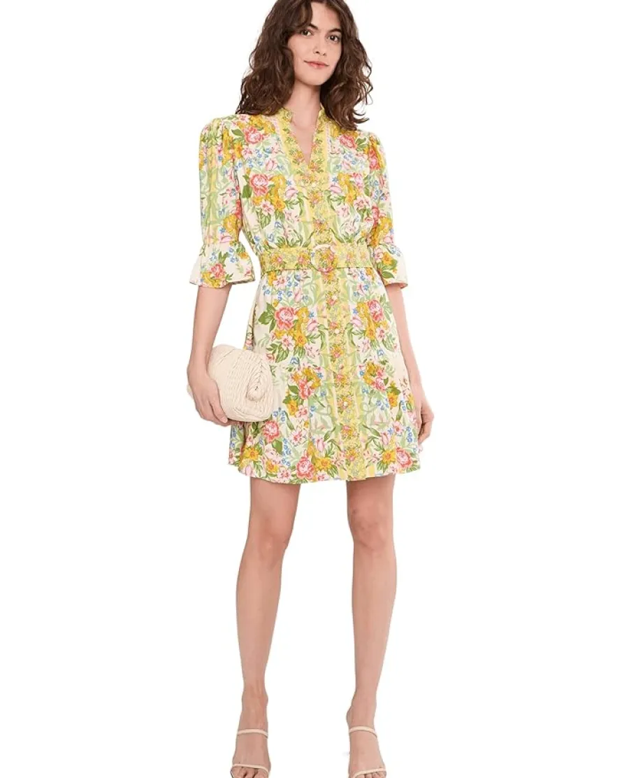 Adrianna Papell Rayon Printed Short Dress Women's