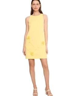 Adrianna Papell Scuba Rosette Shift Women's