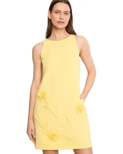 Adrianna Papell Scuba Rosette Shift Women's