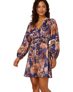 Adrianna Papell Short Printed Dress Women's