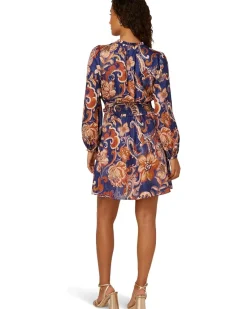 Adrianna Papell Short Printed Dress Women's