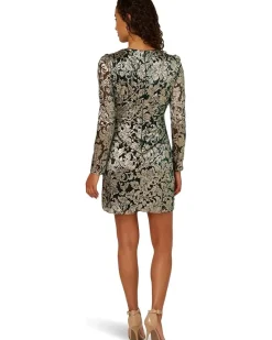Adrianna Papell Short Wrap Dress Women's