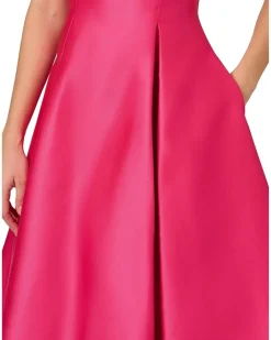 Adrianna Papell Sleeveless Tea Length Dress Women's