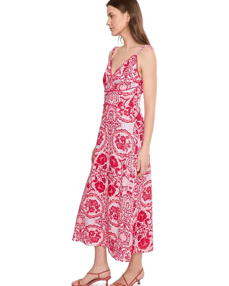 Adrianna Papell V-Neck Maxi Dress Women's